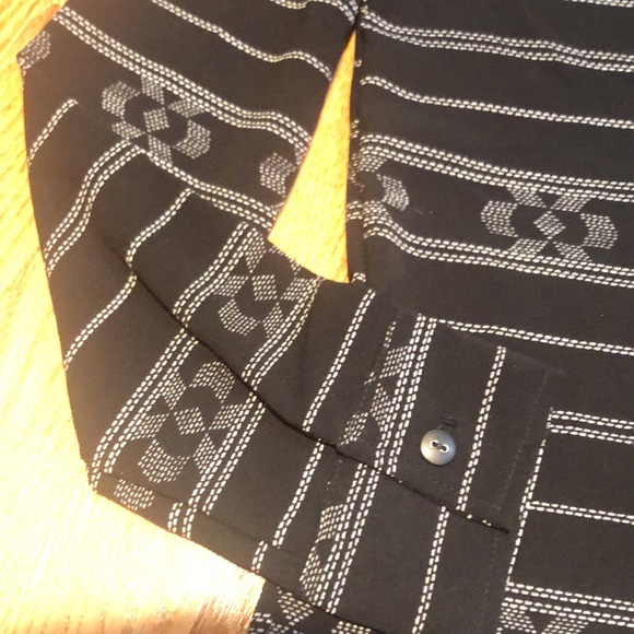 Stillwater black and white button up sz s - Picture 4 of 6